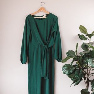 MOVING: MAKE OFFER! Hunter Green Jumpsuit